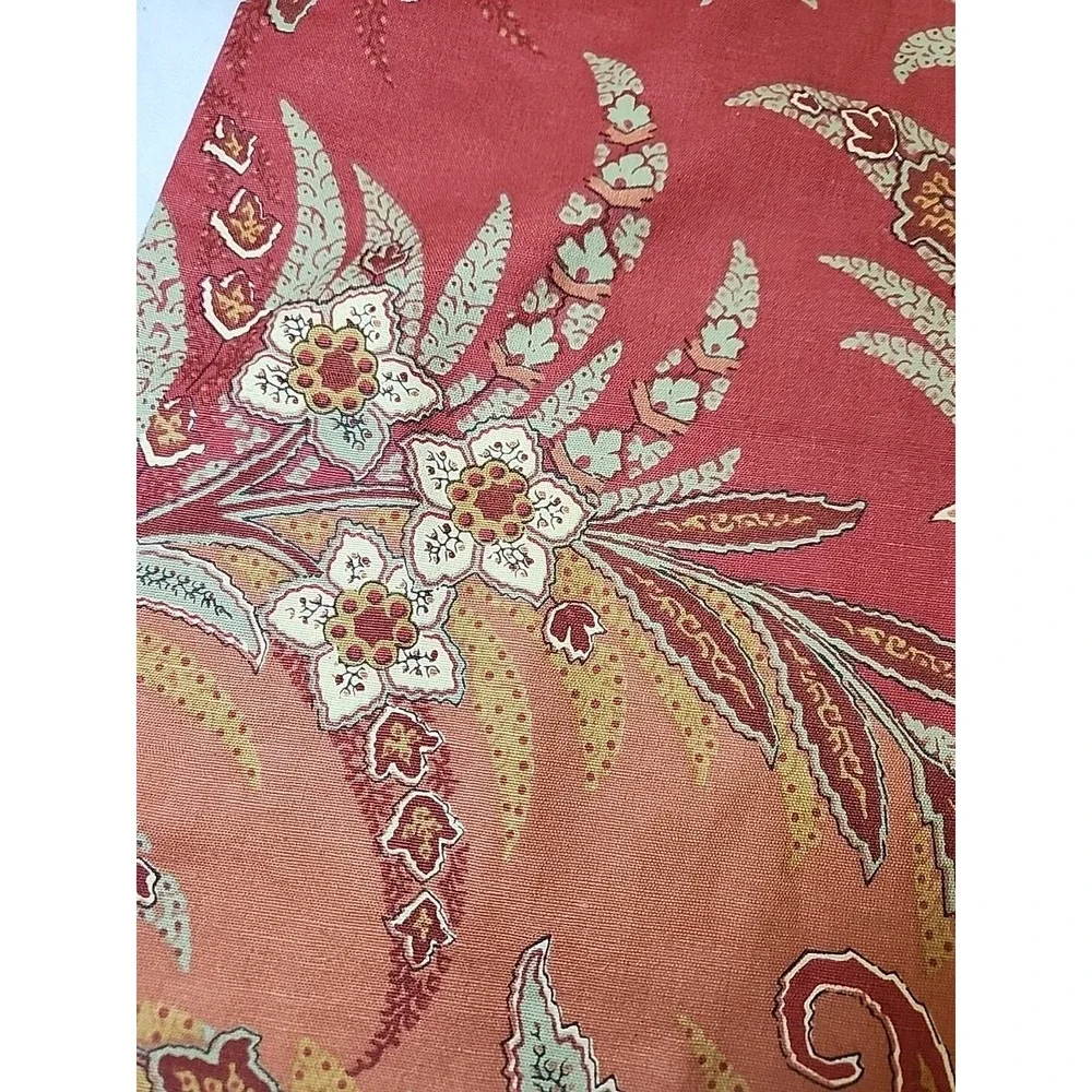 Pottery Barn Madeline Palampore Euro Sham 24x24 Linen Blend NWOT Floral‎